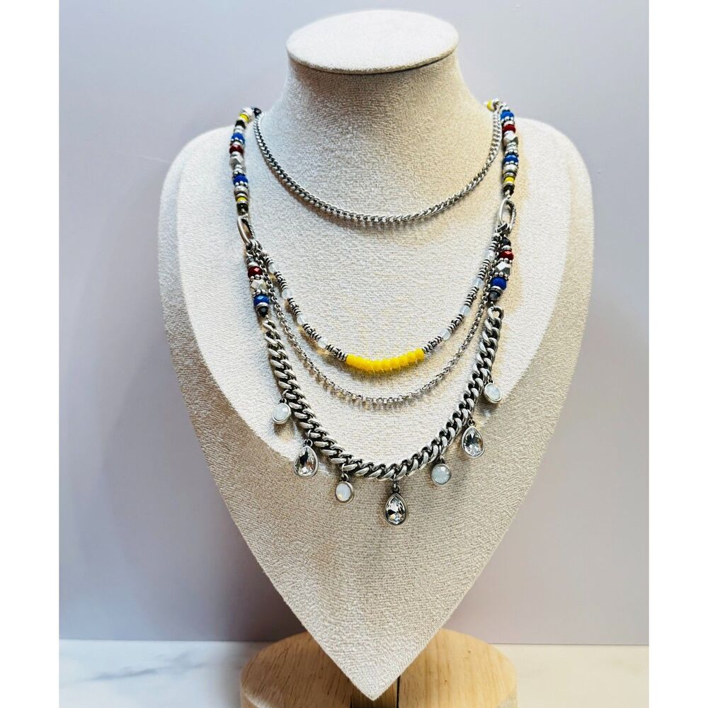 Retired Premier Designs "Jess" Colorful Multistrand Necklace